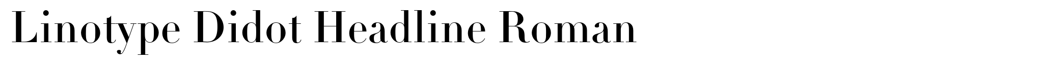 Linotype Didot Headline Roman image